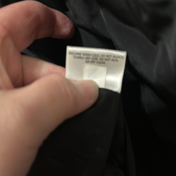 Eileen Fisher Eggshell Recycled Nylon Stand Collar Puffer Coat - Picture 11 of 12